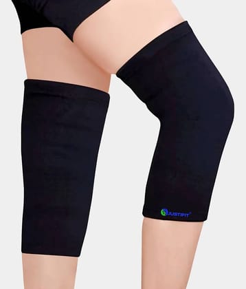 JUSTIFIT Unisex Sports Knee Supports Pair of 1 Black ( L - Size )