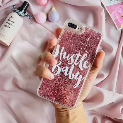 Hustle Baby Glitter Quicksand Case-iPhone 6/6S