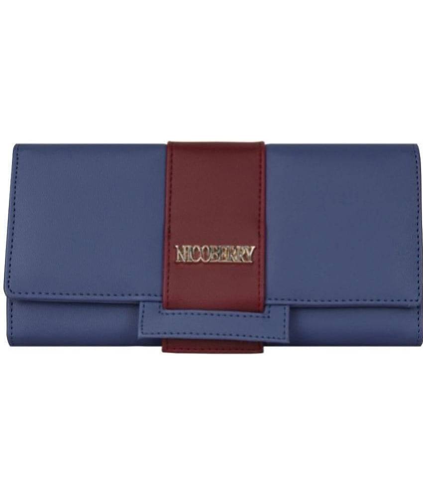 Nicoberry - Blue Faux Leather Purse