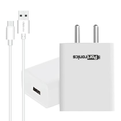 Portronics Adapto 62 POR-1062 USB Wall Adapter (White)