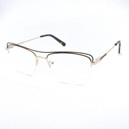 Lensoz Elite X Luxe Half Rim - Narrow - Golden & Black