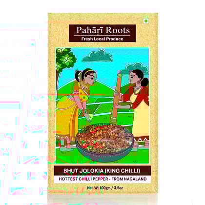 Pahari Roots Bhut Jolokia Powder with Flakes (Ghost Pepper Chilli Powder)
