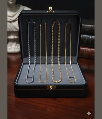 Abrexo Gold Plated Chain ( Set of 4 )