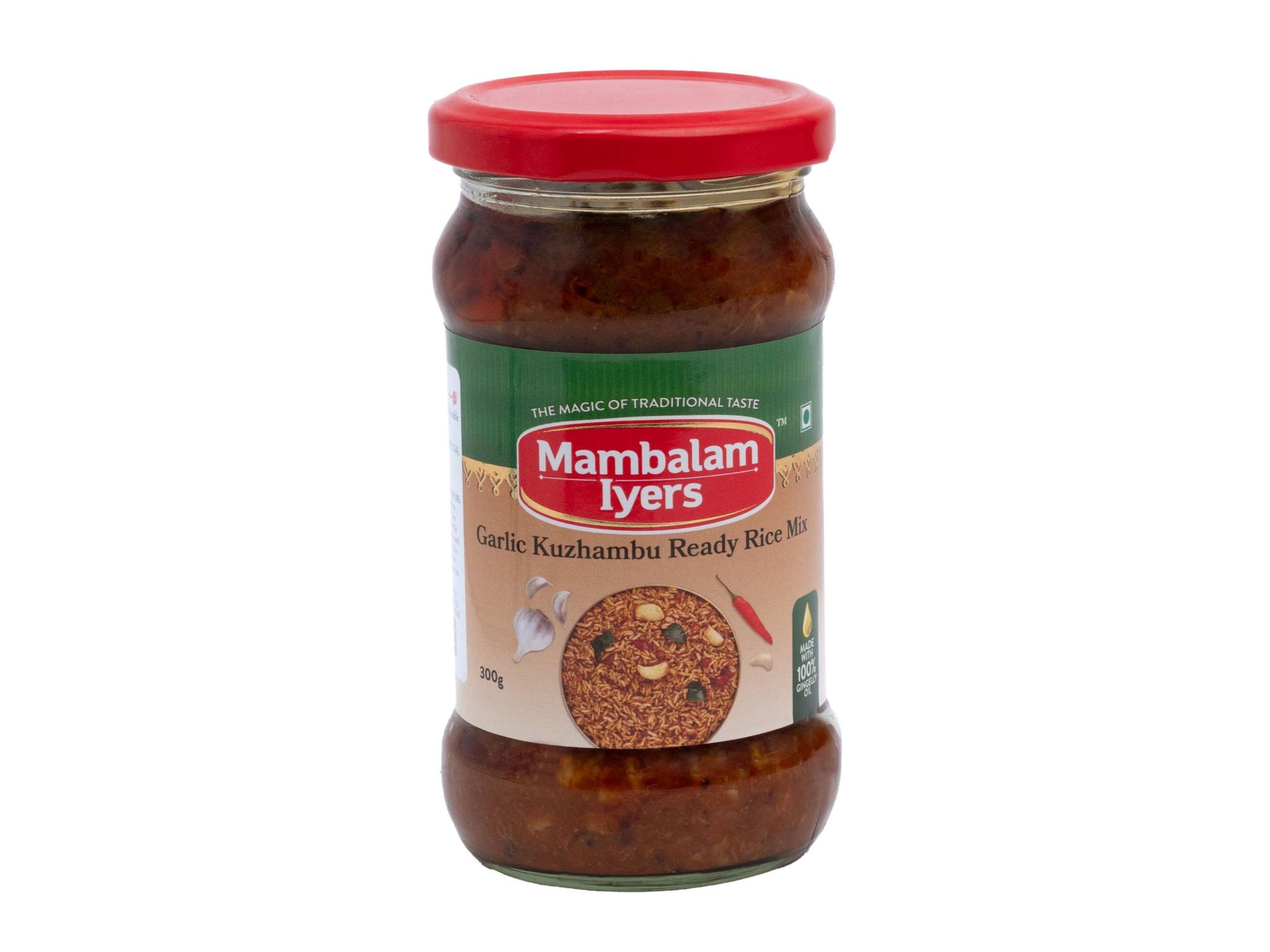 Garlic Kuzhambu Rice Mix 300gm bottle