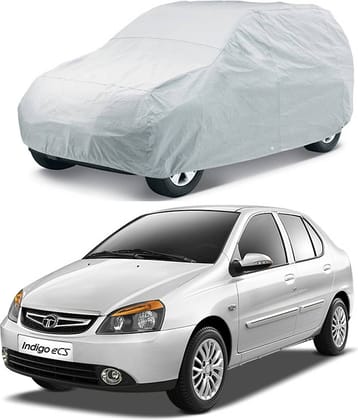 CARNEST Car Body Cover for Tata Indigo eCS [2010-2013] Without Mirror Pocket ( Pack of 1 ) , Silver