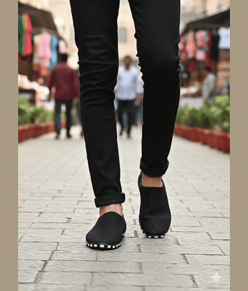 Buxton - Black Men's Korean Sandals