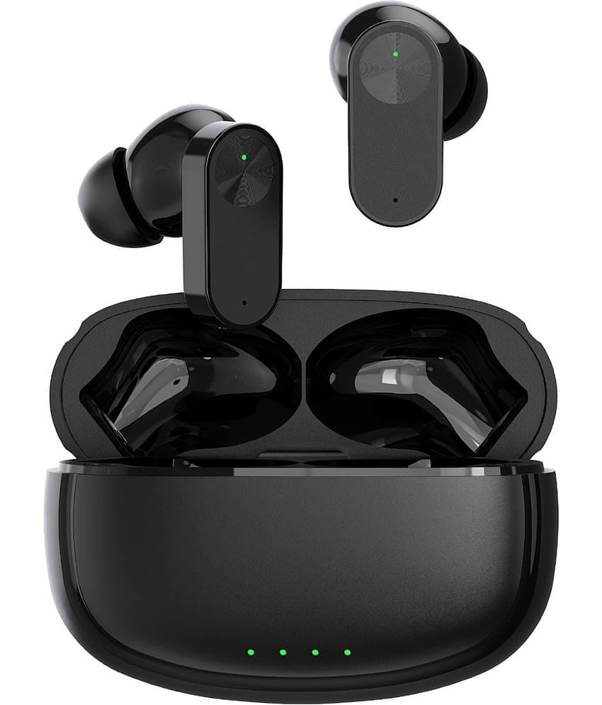 COREGENIX NORD BUDS ENC Bluetooth True Wireless (TWS) In Ear 35 Hours Playback Low Latency,Powerfull bass IPX5(Splash & Sweat Proof) Black