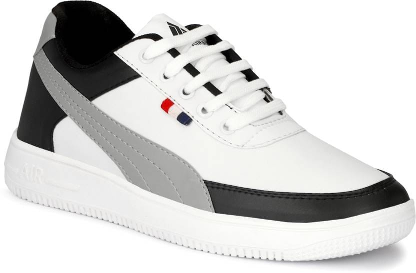 Latest Trendy Men Casual Sneaker Shoes, Casual Shoes For Men's and Boys Color - White, Size - 8