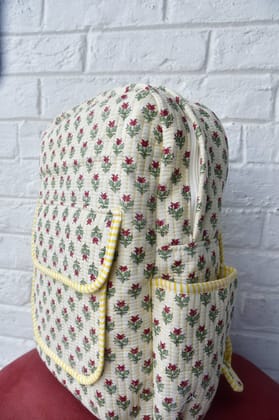 Classic Buti Handblocked Backpack : Multiple Use