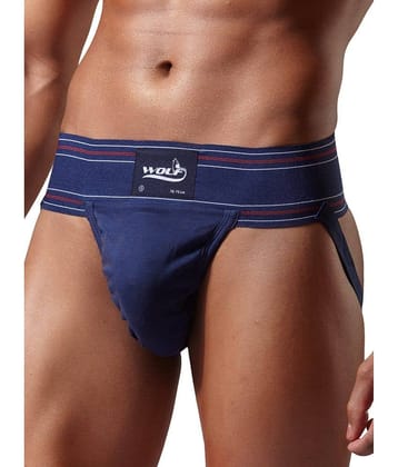 Wolf Navy Blue Athletic Gym Supporter