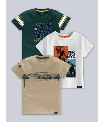CODEZ Pack of 1 Boys Cotton Blend T-Shirt ( Multi Color )