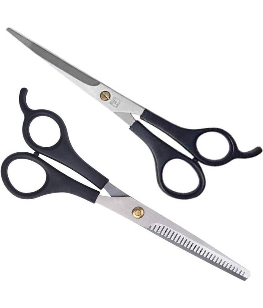 Professional Salon Barber Hair Cutting & Thinning Scissors Hairdressing Styling Tool Including Beard Care. (Stag Combo Scissor) Scissors