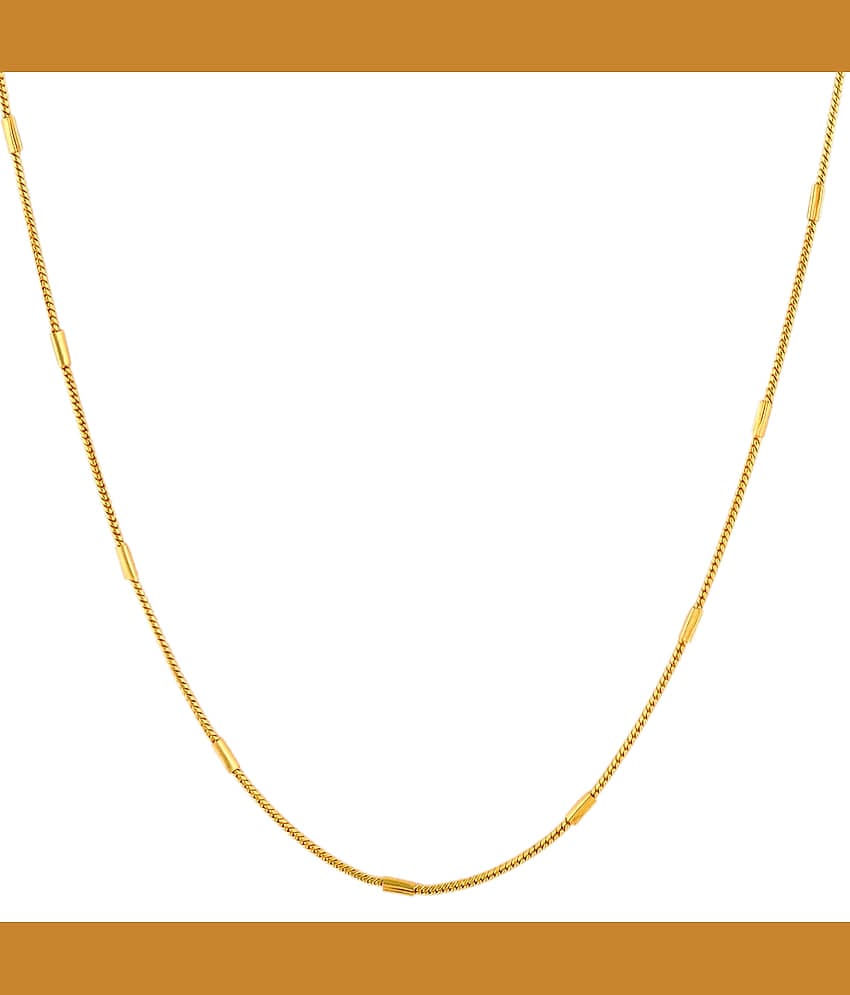 FASHION FRILL Gold Plated Chain ( Set of 1 )