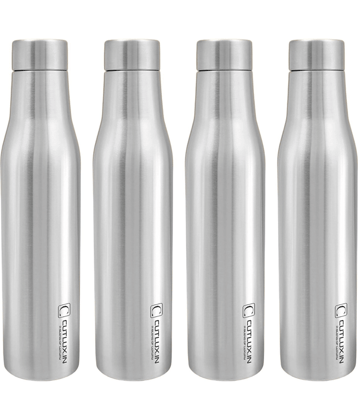 Cutlux 1000ml Stainless Steel Water Bottle Silver Stainless Steel Water Bottle 1000 mL ( Set of 3 )