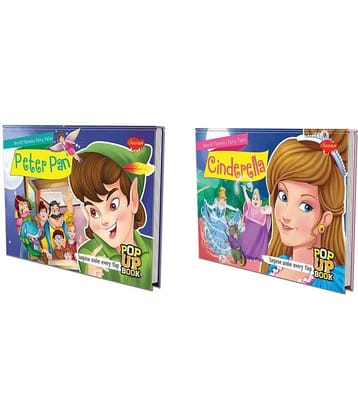 Set of 2 POP UP books World Famous Fairy Tales | Cinderella and Peter Pan| A Duology of Enchanting Fairy Tales
