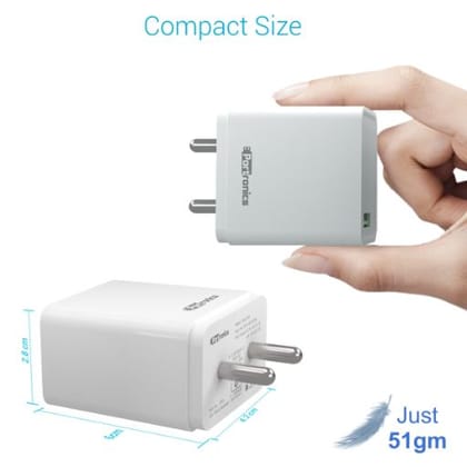 Portronics Adapto ONE POR1104 3A (White)