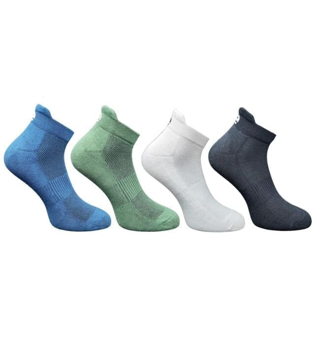 4_Pair Set Unisex Casual Cotton Printed Ankle Length Socks (Multicolor)-PID63435
