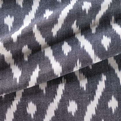 Upholstery Fabric - Handloom 20x20 Cotton-By Meter / 100% Cotton / Grey / White