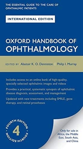 Oxford Handbook of Ophthalmology 4th Edition 2018