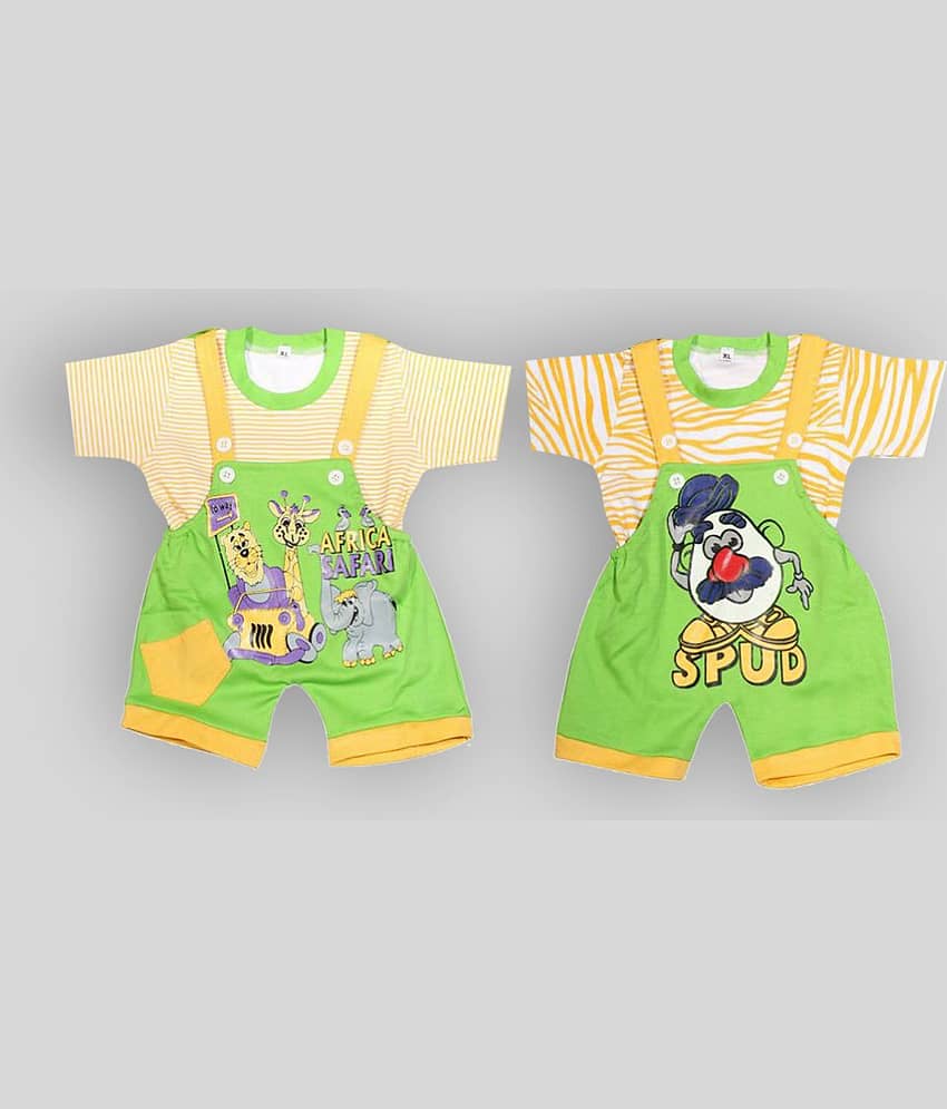 Babeezworld Baby Kids Cotton Dungaree Set