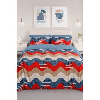 BEDZY Classic Collection Flat Double Bedsheet with 2 Pillow Covers