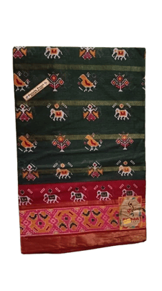 Elegant Green Cotton Saree