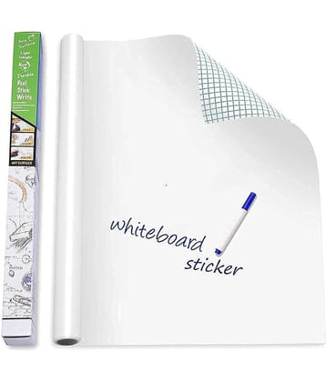 House of Quirk White Board Vinyl Wall Sticker Removable Decal Chalkboard (45 X 200 Cm)