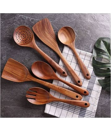 TFS Wood Spatula 4-6 Pcs