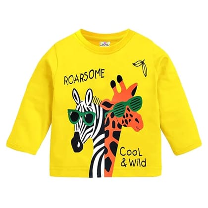 Boys Full Sleeves Regular Fit Cotton T-Shirt