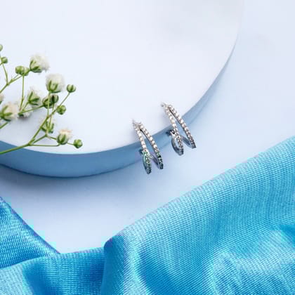 Harmony Hoops Sterling Silver Earrings-Silver