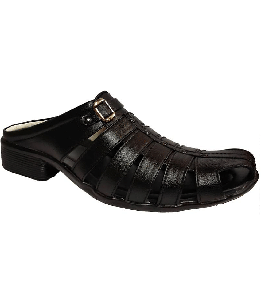RAGE GAZE - Black  Men's Sandals