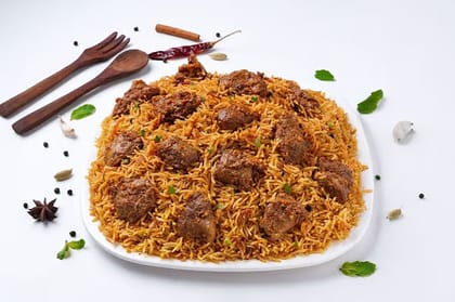 Hyderabadi Mutton Dum Biryani Serves 4