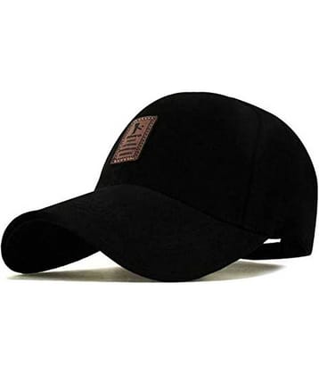 Alamos Pack of 1 Cotton Blend Men's Cap ( Black )