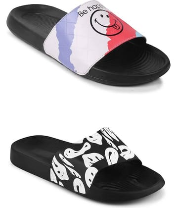 PERY PAO Black Men's Slide Flip Flop