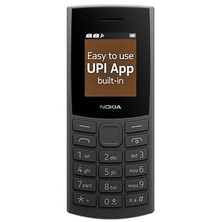 Nokia 106 4G with 4G Built-in UPI Payments App (Single Sim 1450 mAh Battery, 1.8 Inch Display, Charcoal)