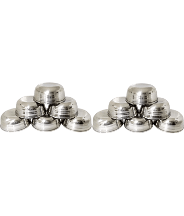 Dynore Soup Bowl Set Stainless Steel Soup Bowl 220 mL ( Set of 12 )