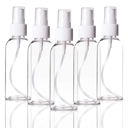 Elecsera Spray Bottle (Pack Of 5) 100 ml 100 ml Bottle (Pack of 5, White, Plastic)