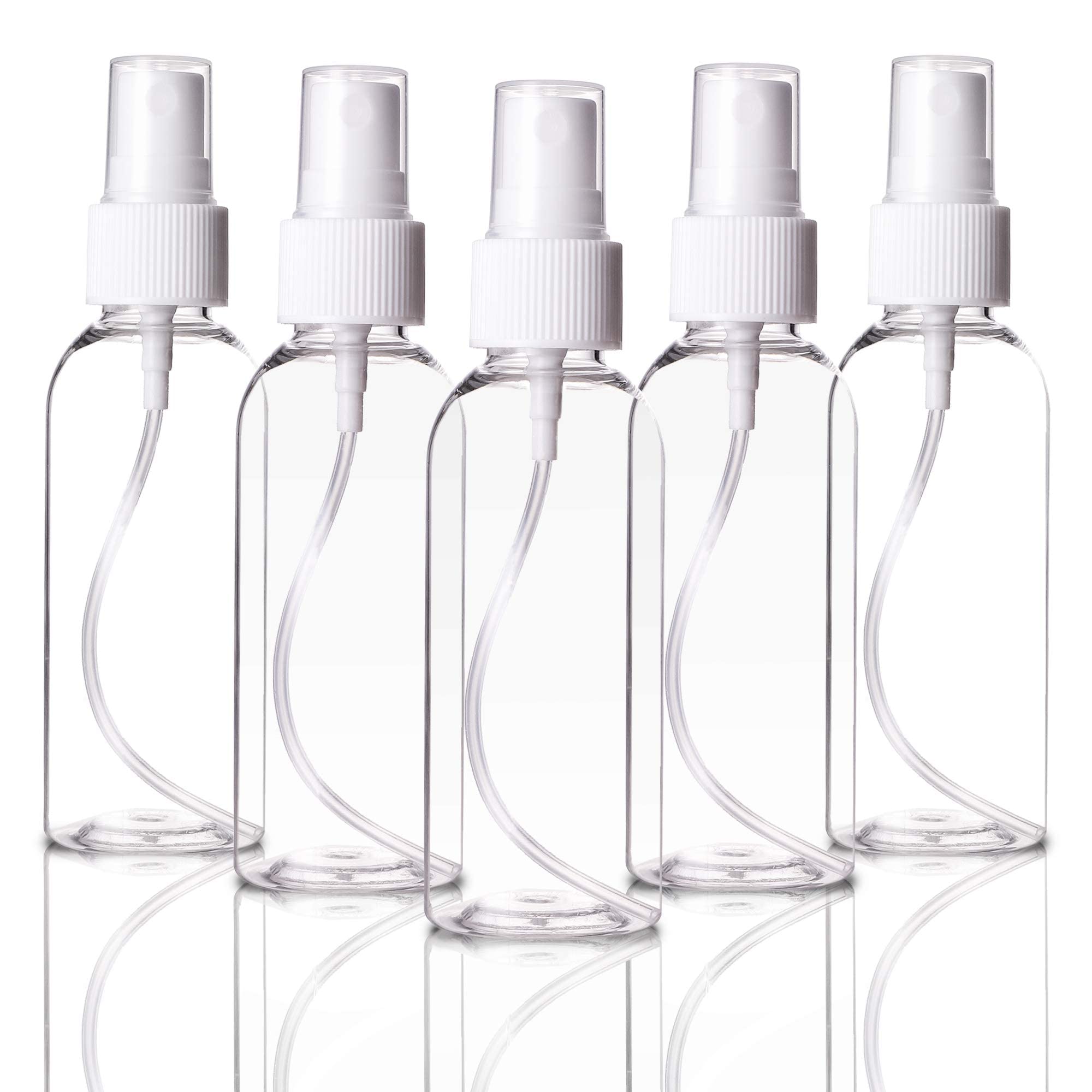 Elecsera Spray Bottle (Pack Of 5) 100 ml 100 ml Bottle (Pack of 5, White, Plastic)