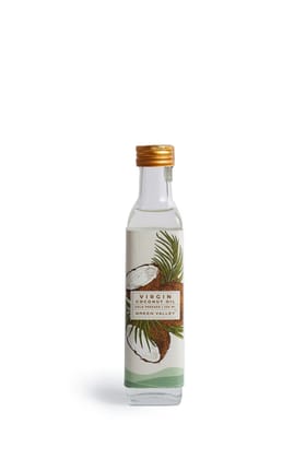 Green Valley Cold Pressed 100% Pure and Natural Virgin Coconut Oil, Glass Bottle 250ml