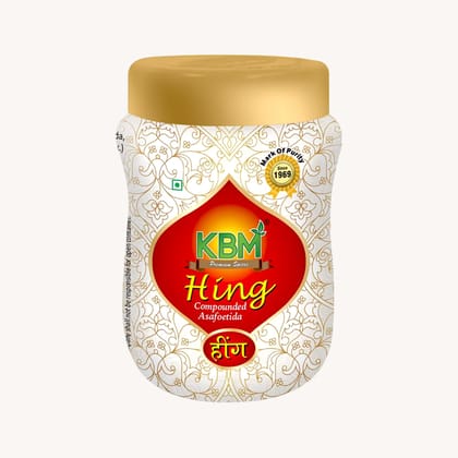 KBM Premium Spices Hing, 50 gm Dibbi