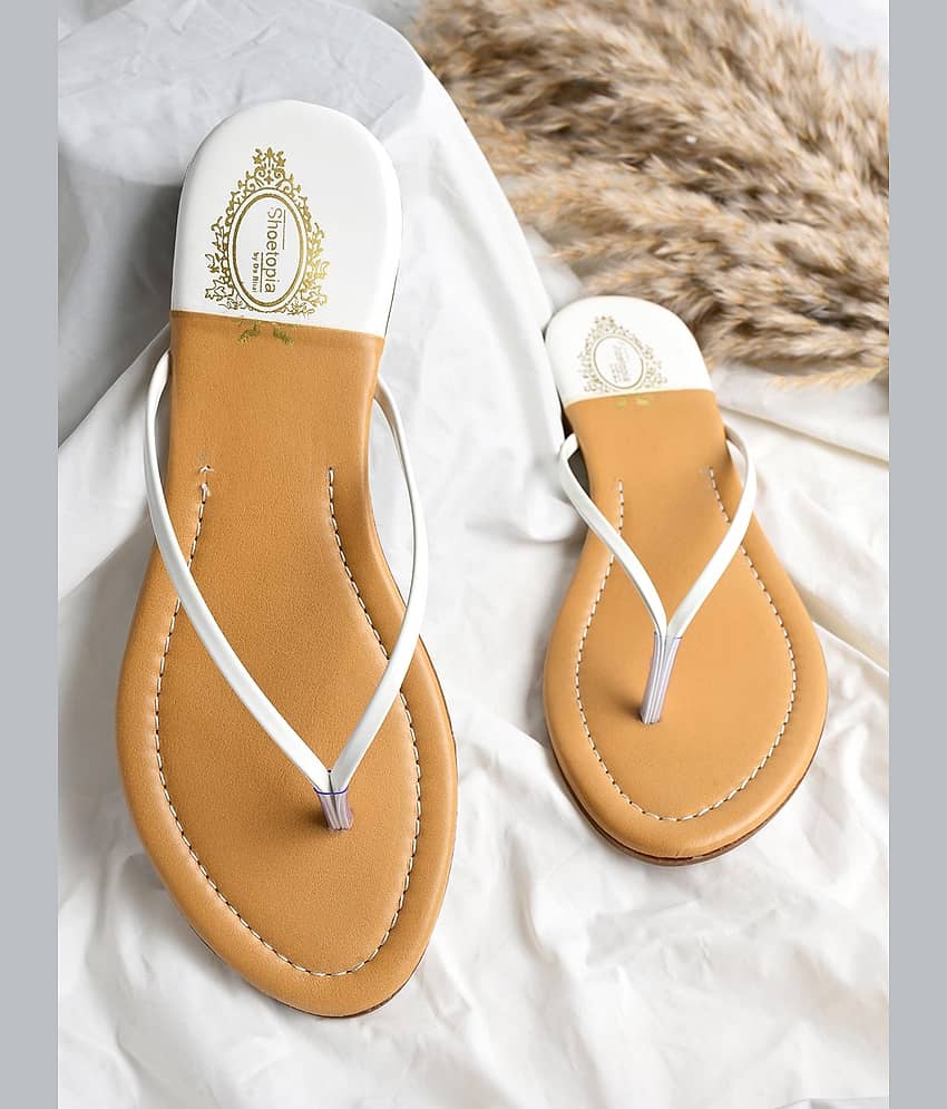 Shoetopia - White Women's Flats