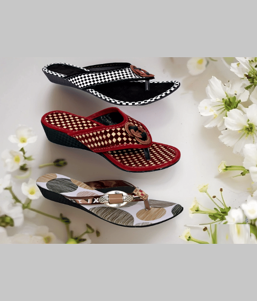 PM Traders Multi Color Women's Flats
