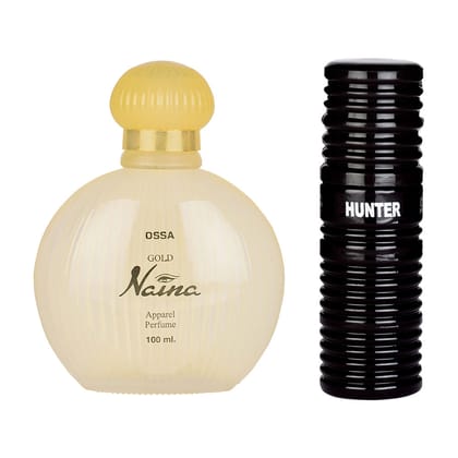 Gold Naina Apparel Perfume 100ml & Hunter Apparel Perfume 30ml Gold Naina Apparel Perfume 100ml & Hunter Apparel Perfume 30ml - 100ml + 30ml