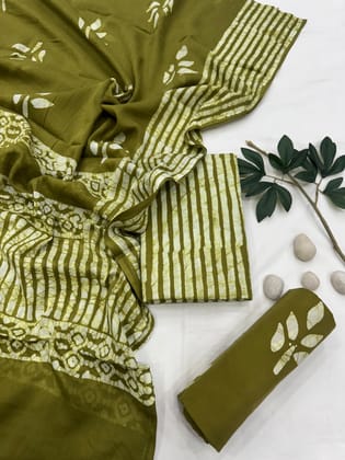 Cotton Suit Mulmul Dupatta