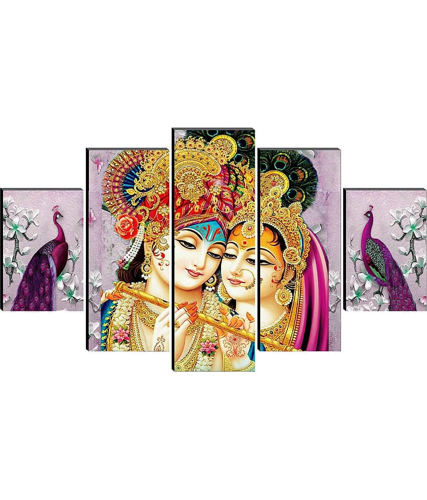 Saf Radha Krishna Ji Religious Wall Hanging Framed Painting