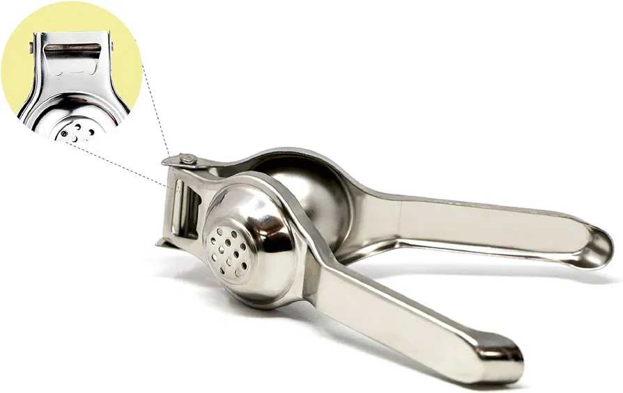 Class Lemon Squeezer with Bottle Opener Food Grade Stainless Steel, Set of 1, Silver