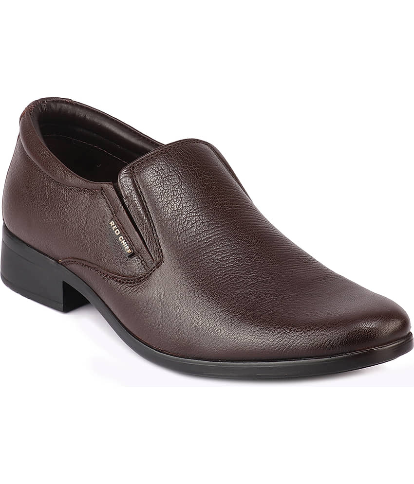 Red Chief - Brown Men's Slip On Formal Shoes
