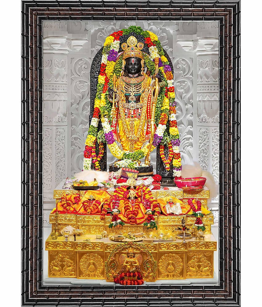 Indianara Ram Lalla Religious Painting With Frame