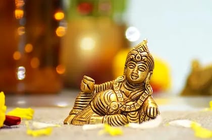 Lord KUBER Statue for Home Decor  by Snova Enterprises