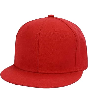 Infispace Pack of 1 Cotton Men's Cap ( Red )